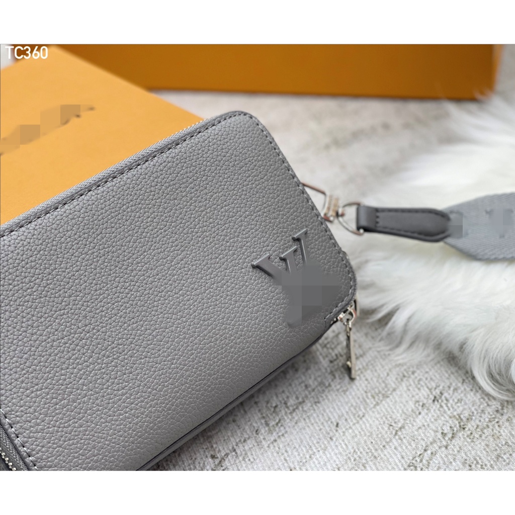 Túi Đeo Chéo Nam Nữ Eo Vỳ Monogram Cao Cấp, Túi Đeo Eo Unisex Thời Trang, Ngăn Chứa Rộng, Đeo Thoải Mái, Full Box