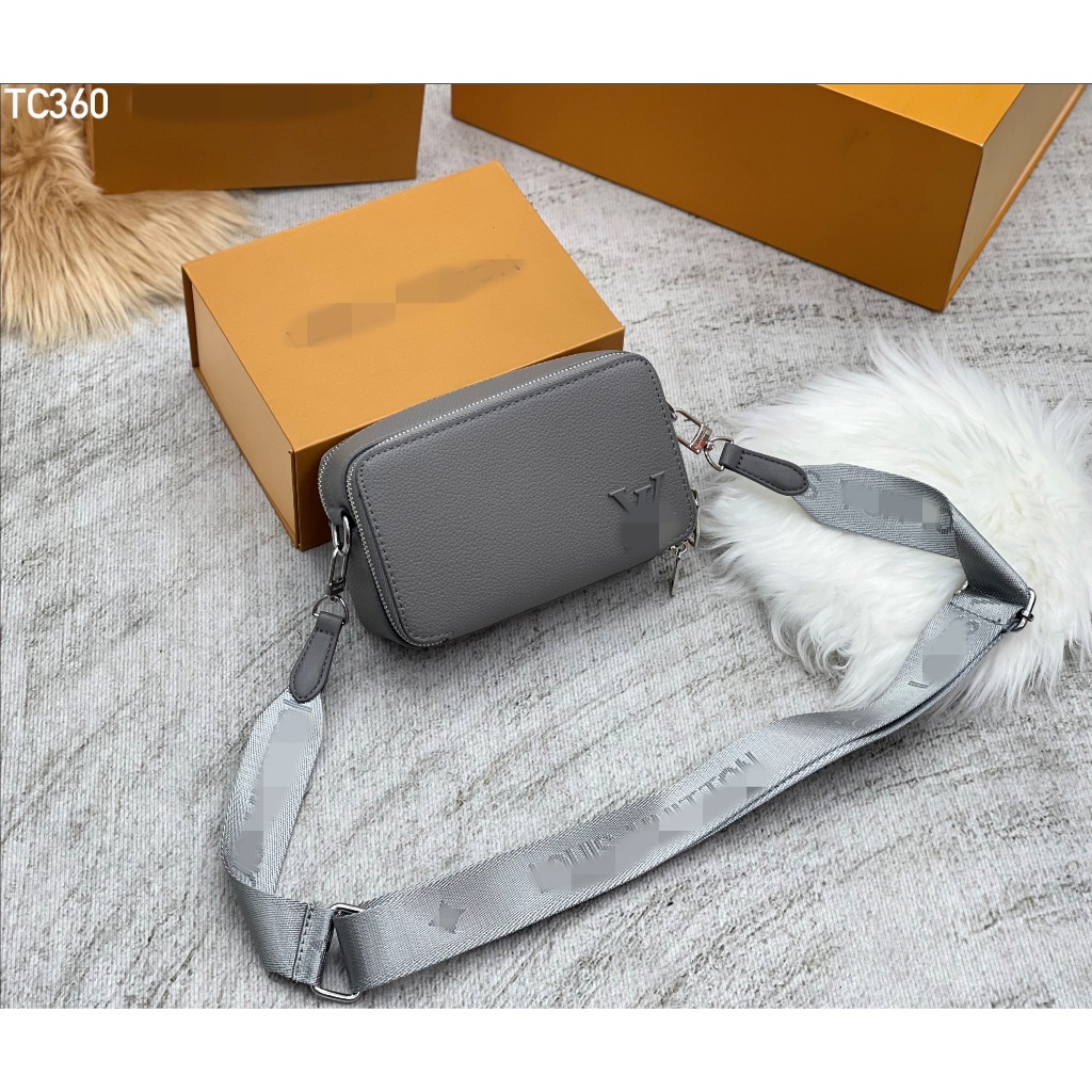 Túi Đeo Chéo Nam Nữ Eo Vỳ Monogram Cao Cấp, Túi Đeo Eo Unisex Thời Trang, Ngăn Chứa Rộng, Đeo Thoải Mái, Full Box