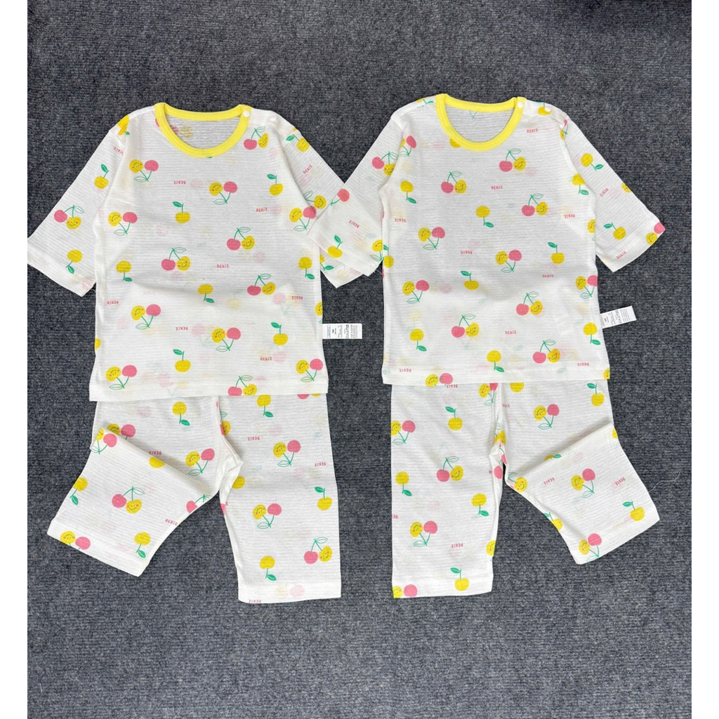 Bộ Lửng bekiz chất cotton giấy mềm mát cho bé ( hàng dư thiếu mac chính và mác logo , tag sườn thay thế)