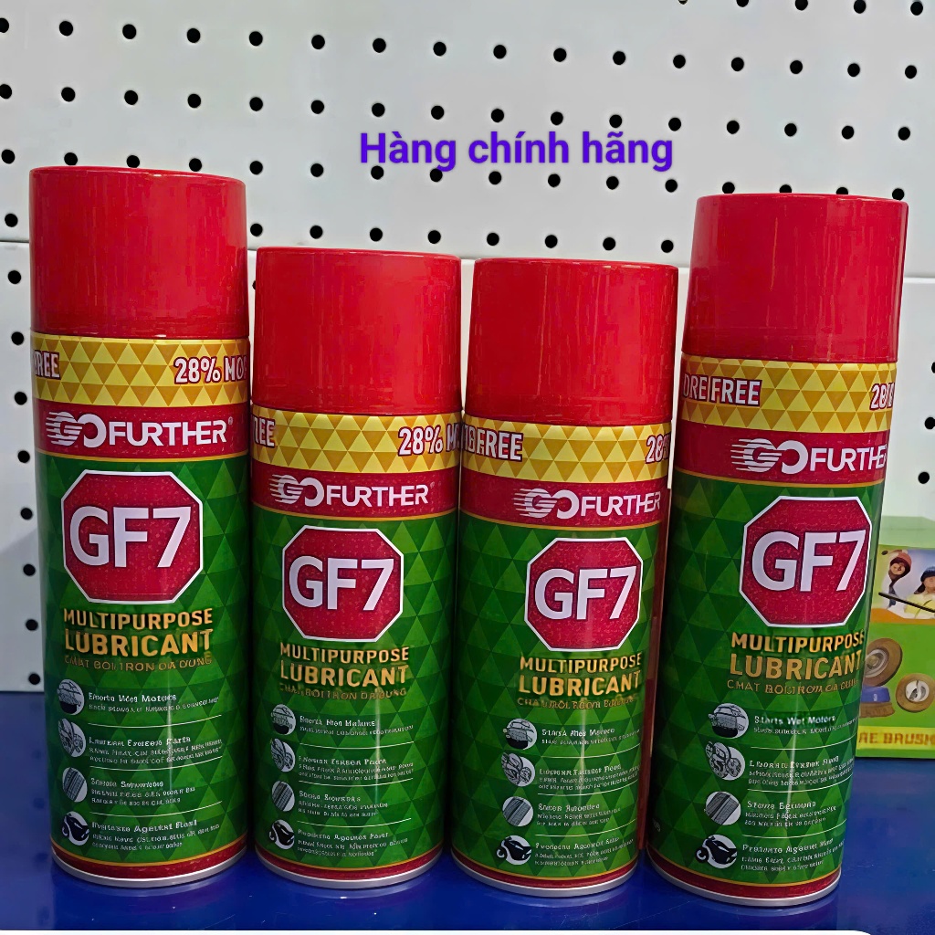 (Combo 3 chai) Chai xịt chống rỉ sét và bôi trơn GF7 hàng chuẩn 175 và 350 gram FREE SHIP