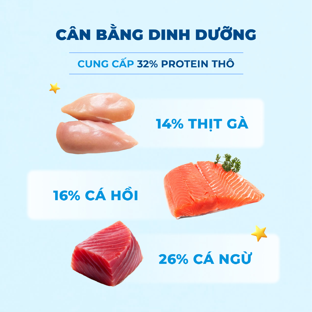 Hạt cho mèo MRVET G1 gói 1KG không ngũ cốc, chăm sóc tiêu hoá, dưỡng da lông cho mèo