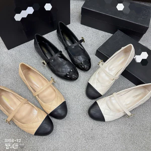 Giày búp bê trần chỉ quai hoa đá