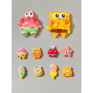 Set charm bọt biển 10 món SpongeBob + Patrick vui nhộn - 2 CHARM TO 8 CHARM NHỎ