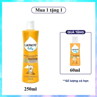 Mua 1 Tặng 1 - Sữa tắm cho bé Lac ta cyd Giảm rôm sảy hăm kẽ dưỡng da cho bé 250ml tặng chai 60ml