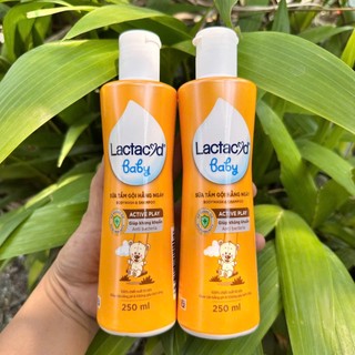Mua 1 Tặng 1 - Sữa tắm cho bé Lac ta cyd Giảm rôm sảy hăm kẽ dưỡng da cho bé 250ml tặng chai 60ml