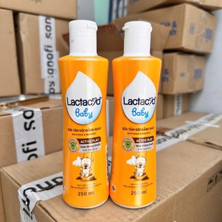 Mua 1 Tặng 1 - Sữa tắm cho bé Lac ta cyd Giảm rôm sảy hăm kẽ dưỡng da cho bé 250ml tặng chai 60ml