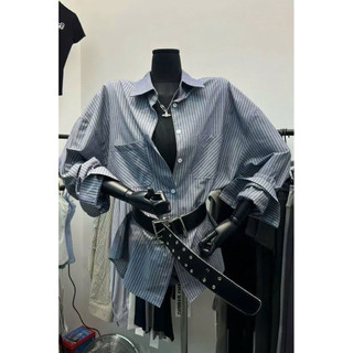 𝙆𝙞𝙣𝙜𝙨𝙝𝙤𝙥𝙗𝙚𝙖𝙪𝙩𝙮•Sơ Mi Kẻ Cá Tính Kèm Belt QC