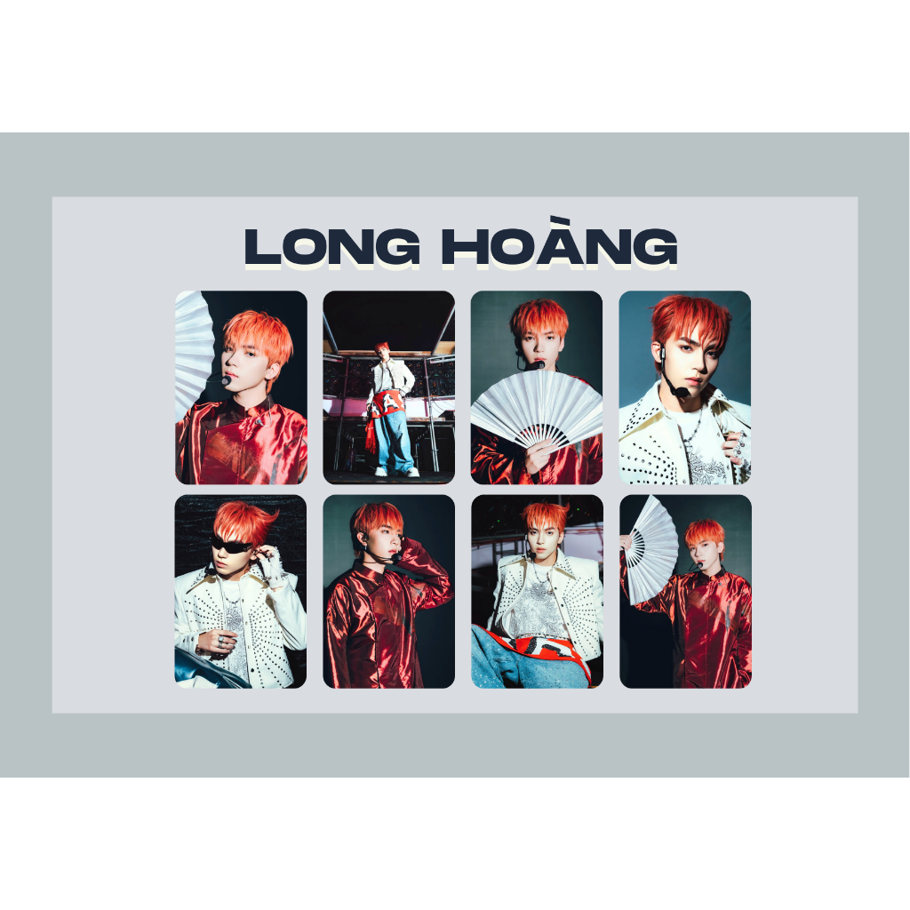 SET card bo góc LONG HOÀNG Leon nhóm nhạc UPRIZE Tân Binh Toàn Năng