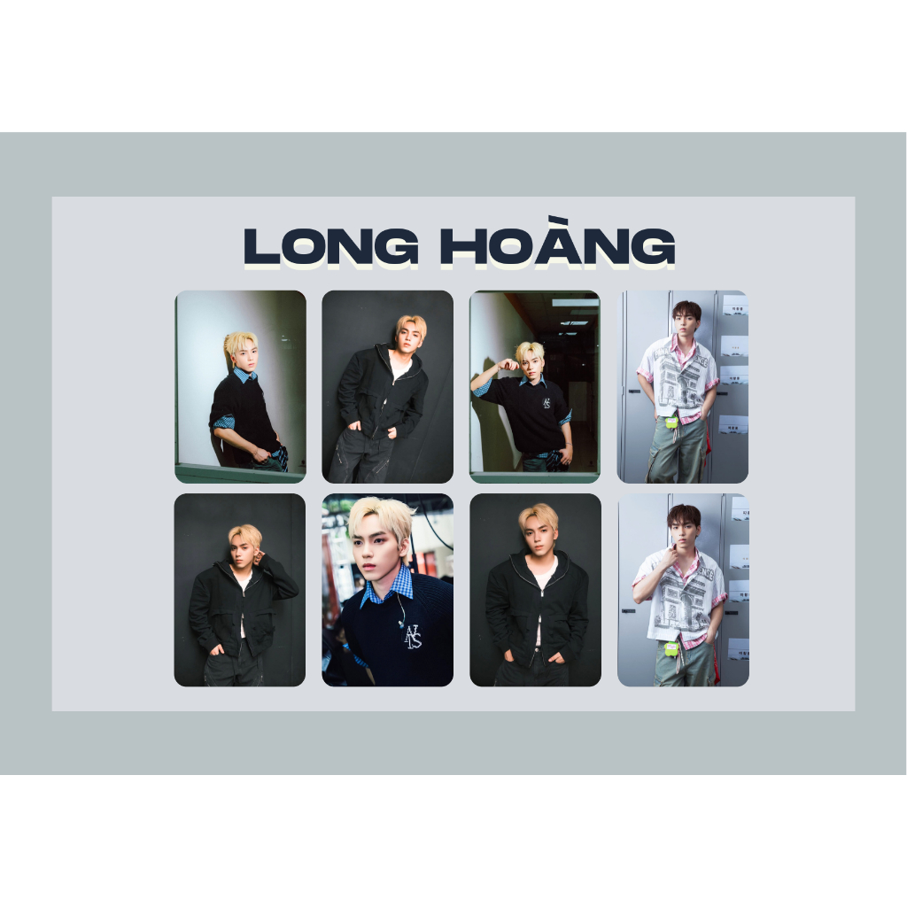 SET card bo góc LONG HOÀNG Leon nhóm nhạc UPRIZE Tân Binh Toàn Năng