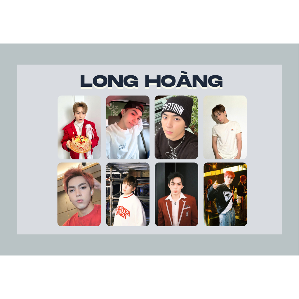 SET card bo góc LONG HOÀNG Leon nhóm nhạc UPRIZE Tân Binh Toàn Năng