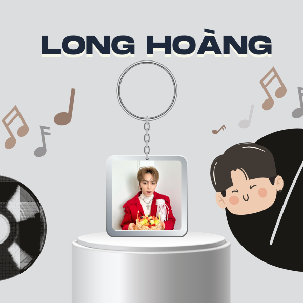 Móc khoá/Keyring LONG HOÀNG Leon nhóm nhạc UPRIZE Tân Binh Toàn Năng