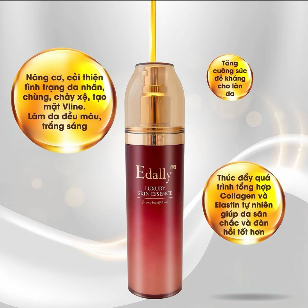 Tinh Chất Vàng 24K EDALLY EX LUXURY SKIN ESSENCE Dưỡng Da Nâng Cơ Giảm Nếp Nhăn, Giảm Mụn Hiệu 130ml