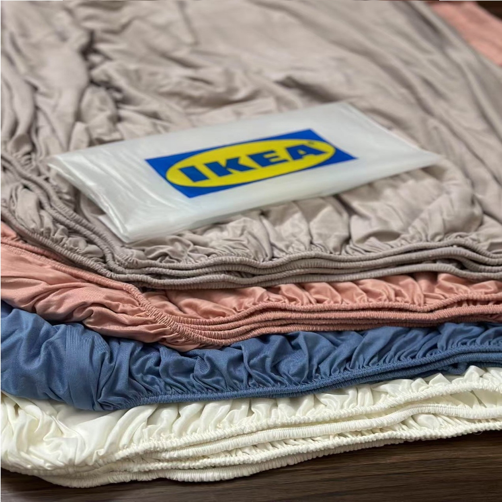 Ga trải giường IKEA Home bo chun bọc đệm thoáng mát drap thun lạnh cao cấp co giãn 4 chiều Topaz nhập khẩu