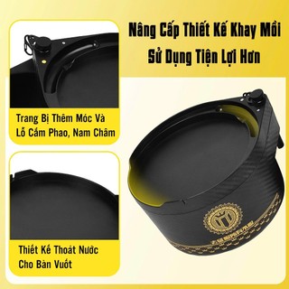 Khay Đựng Mồi MINGTU Khay Mồi Câu Cá ABS Thể Tích Lớn Khay Bát Trộn Mồi Hàng Cao Cấp