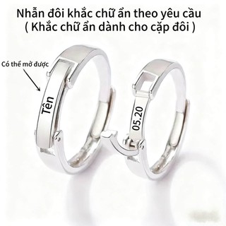 Couple Rings, engravable by GD Trang sức tùy chỉnh