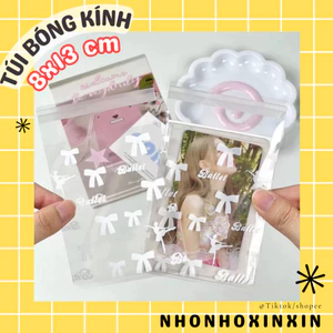 50Túi bóng kính MIX MẪU 8 x 13 cm lưu trữ thẻđựng quà tặng họa tiết xinh