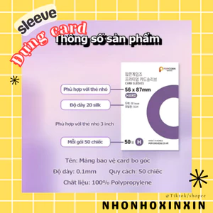 Set 50 SLEEVE đựng ảnh đựng card pohotocard idol KPOP VPOP