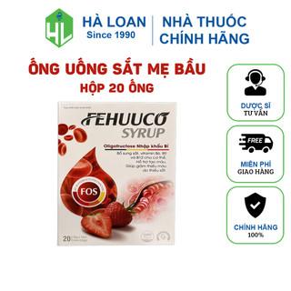 Ống uống sắt FEHUUCO - Bồ sung sắt và vitamin cho cơ thể (Hộp 20 ống)
