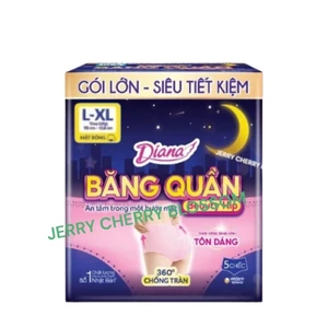 1 gói Băng vệ sinh dạng quần Diana Beauty hip/Kotex 5 chiếc chống tràn 360 độ size ML, XL( hàng tặng hoặc ko tùy chọn)