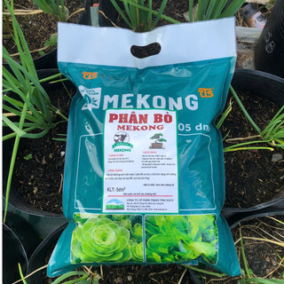 Phân Bò Xử Lý MEKONG Loại 5dm3 Bón Lót Cây Trồng Dinh Dưỡng Hữu Cơ