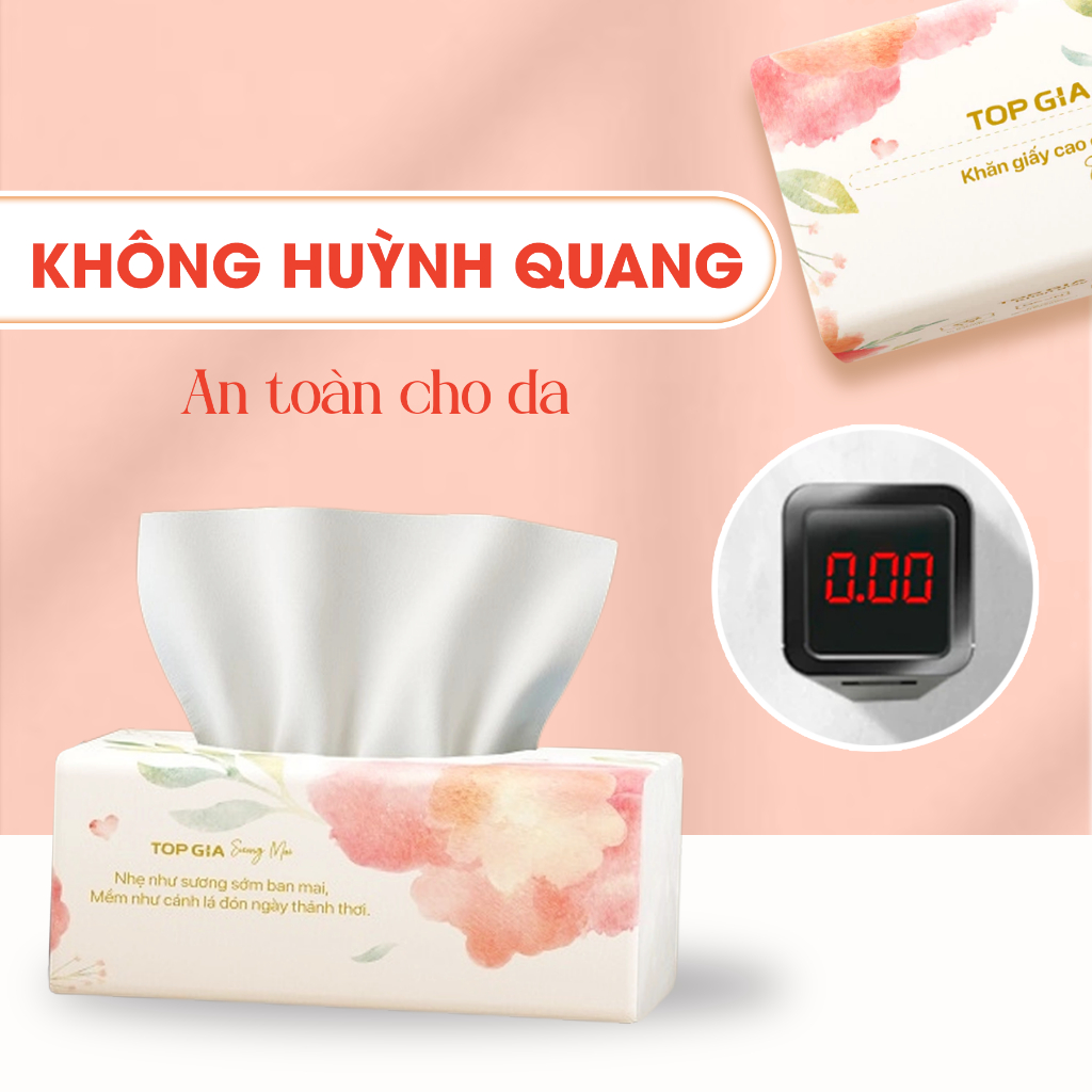Khăn Giấy Sương Mai 20 Gói Thùng Top Gia Tiết Kiệm Mềm Mịn Không Bụi An Toàn Cho Da Nhạy Cảm