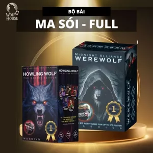 Bộ Bài Ma Sói Midnight Alliance 90 Lá Việt Hóa Giấy Cứng Chơi Nhóm Bạn MaSoi SG
