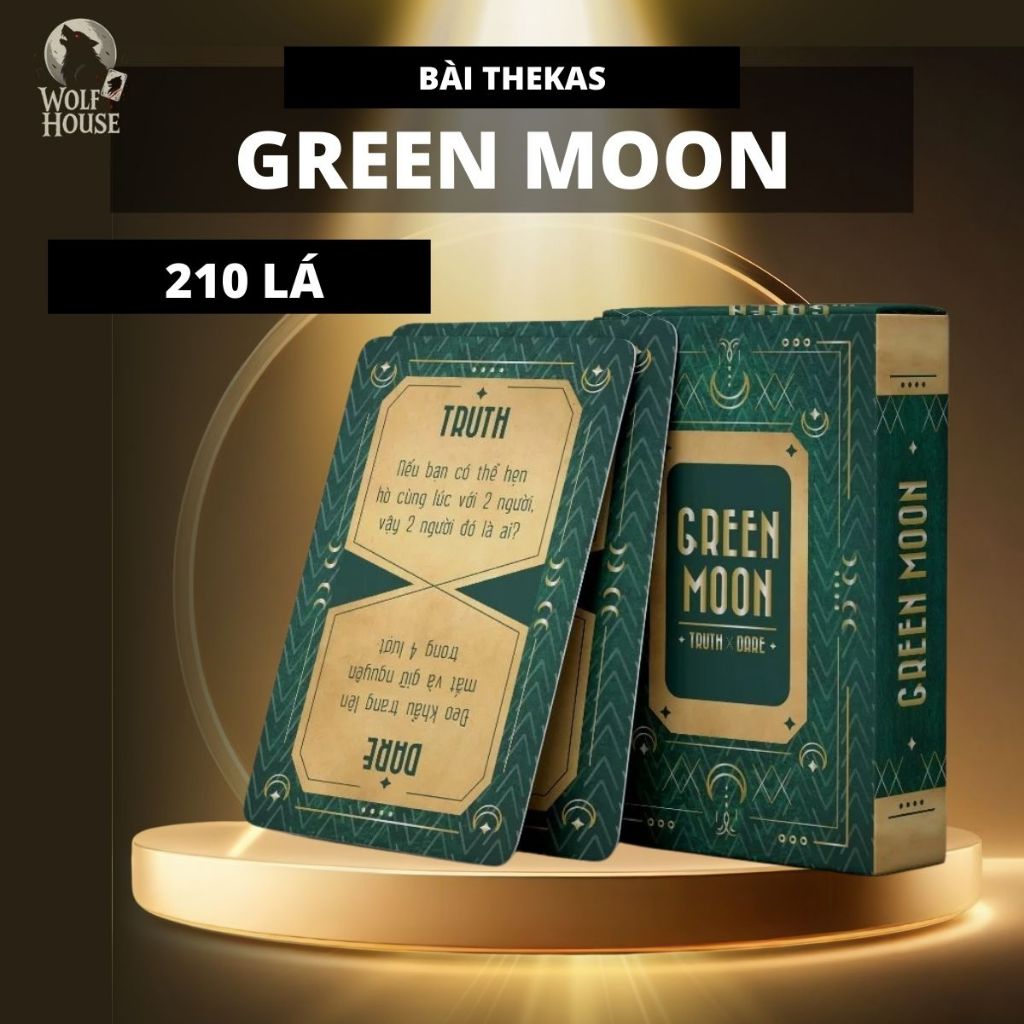 Bộ Bài Truth Or Dare Green Moon Phong Cách Tarot Giấy Cứng Drinking Game MaSoi SG