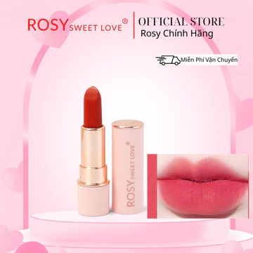 Son sáp lì Son Màu Hồng San Hô Không Chì, Rosy Sweet Love, ROSYSON