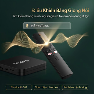 TV Box TX98 Android 13.0 - RAM 16GB ROM 256GB, Hình Ảnh 8K UHD, Điều Khiển Giọng Nói Kèm Mic Smart TV Box Chính Hãng
