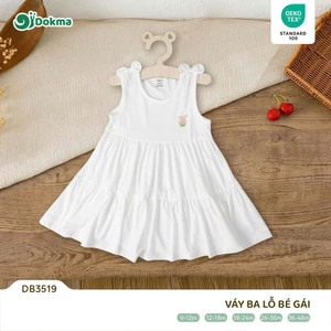 Váy Cộc Tay Điệu Đà Bé Gái Dokma DB2768 DB2846 DB3519