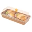 Hộp giấy chữ nhật mã E1985 đựng bánh custard/bánh mì dẻo kem tươi-mẫu Gấu vàng- mẫu nâu