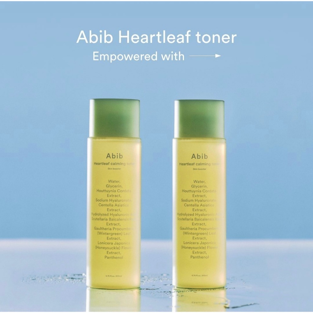 Nước hoa hồng Abib Heartleaf Calming Toner Skin Booster 200ml chiết xuất diếp cá giúp làm dịu da, cấp ẩm