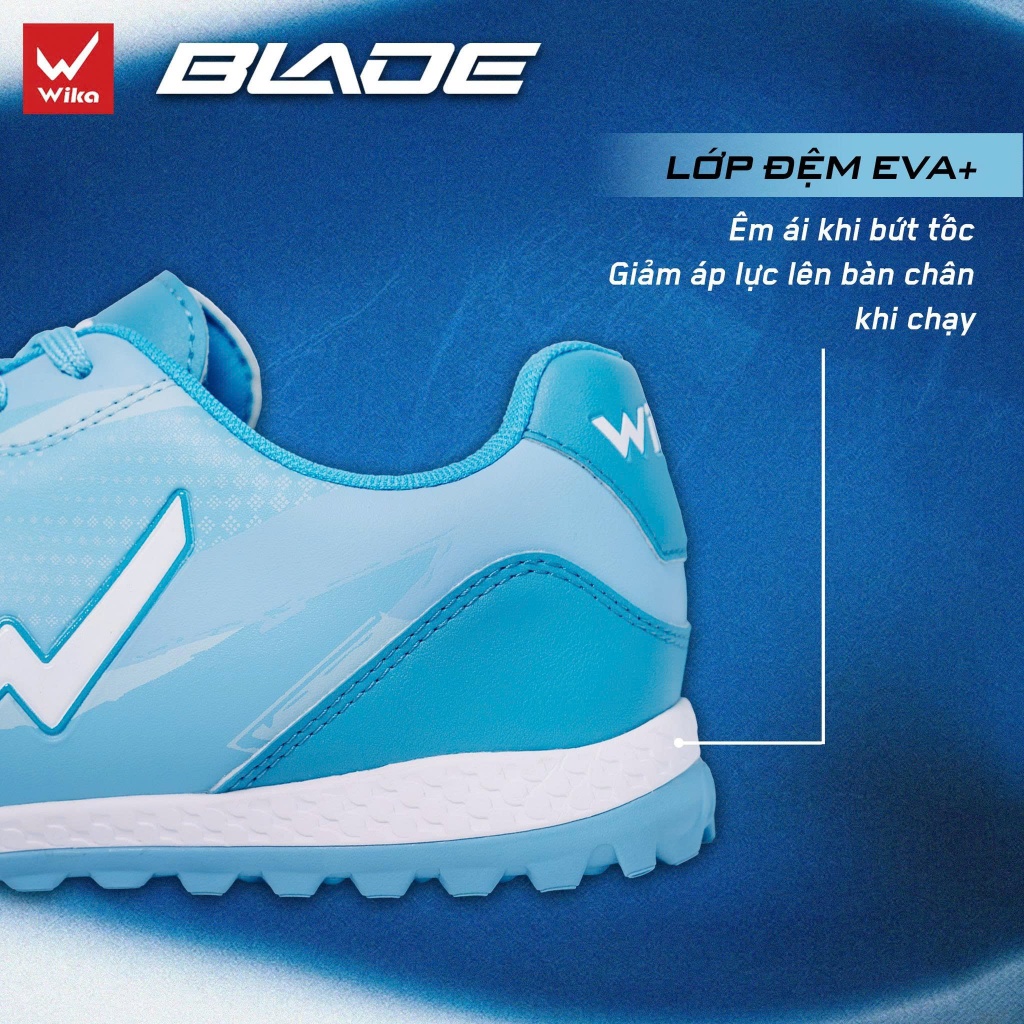 Giày bóng đá sân cỏ nhân tạo Wika BLADE chính hãng Wika [ tặng tất dệt kim ]