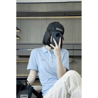 Áo POLO CỘC THÊU LOGO TONE XANH SIÊU HOTT