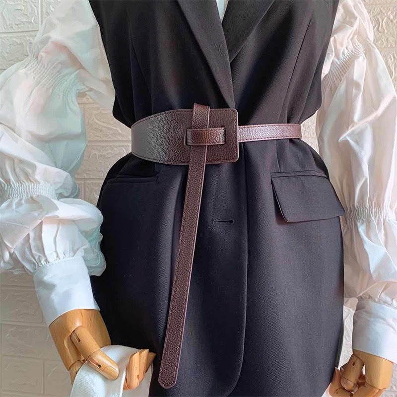 Đai váy nữ da Corset DV12 HORIZON sang chảnh Dây đai nịt váy thắt lưng Hàn Quốc tiểu thư nịt áo khoác blazer vest dạ 6cm