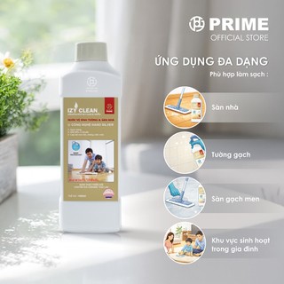 [Mua là có quà] Nước Vệ Sinh Tường & Sàn Nhà PRIME IZY Clean Nano Silver 1000ml Diệt Khuẩn 99.9%, Khử Mùi, Chống Nấm Mốc