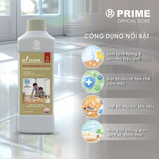[Mua là có quà] Nước Vệ Sinh Tường & Sàn Nhà PRIME IZY Clean Nano Silver 1000ml Diệt Khuẩn 99.9%, Khử Mùi, Chống Nấm Mốc