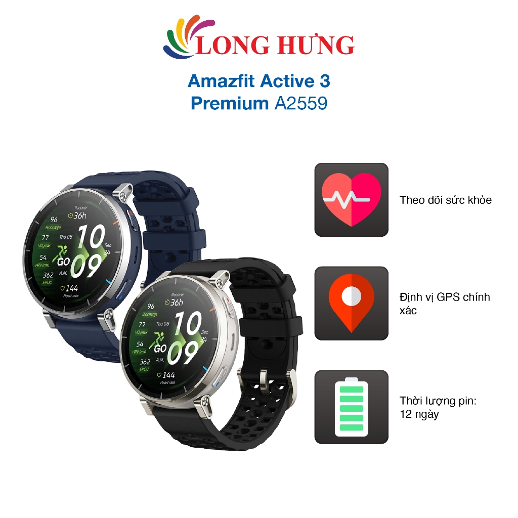 Đồng hồ thông minh Amazfit Active 3 Premium A2559 - Hàng chính hãng | BigBuy360 - bigbuy360.vn