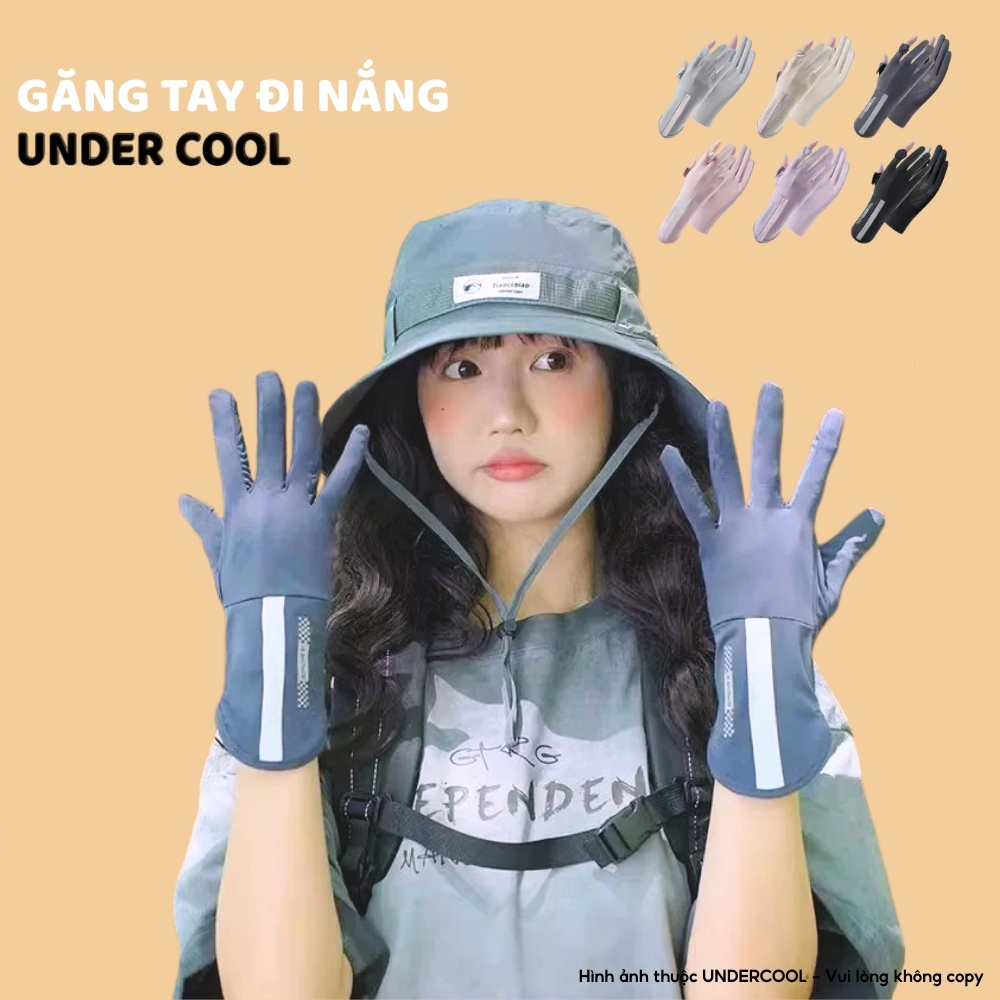 Găng Tay Chống Nắng UNDERCOOL Chống Tia UV, Chống Trượt, Hở Ngón Thoáng Khí, Bao Kín Tay Phù Hợp Cho Cả Nam Nữ LIVE GT03