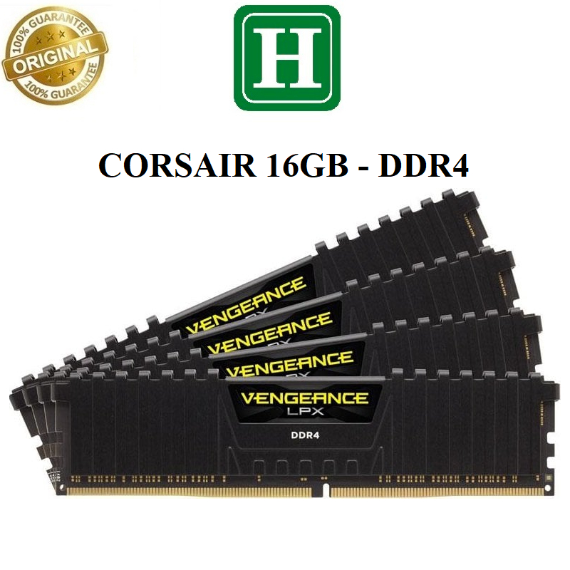 Ram tản nhiệt 16Gb DDR4 bus 2133, 2400, 2666, 3200, ram bộ hiệu CORSAIR ...