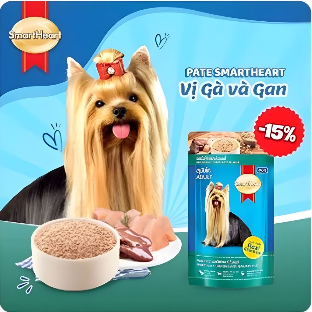 [Combo 5,12 Gói] Pate Smartheart Dành Cho Chó Con Và Chó Trưởng Thành - 130g