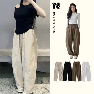 Quần Harem Parachute Nữ BigSize – Quần Gió Nhăn 4 Túi, Quần Ống Rộng, Mặc Đi Học – Đi Chơi – Đi Làm