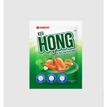 Kẹo Ngậm Họng Orion Bạc Hà 85g – Kẹo Họng Mát Lạnh, Dịu Cổ, Thơm Miệng, Giảm Ho