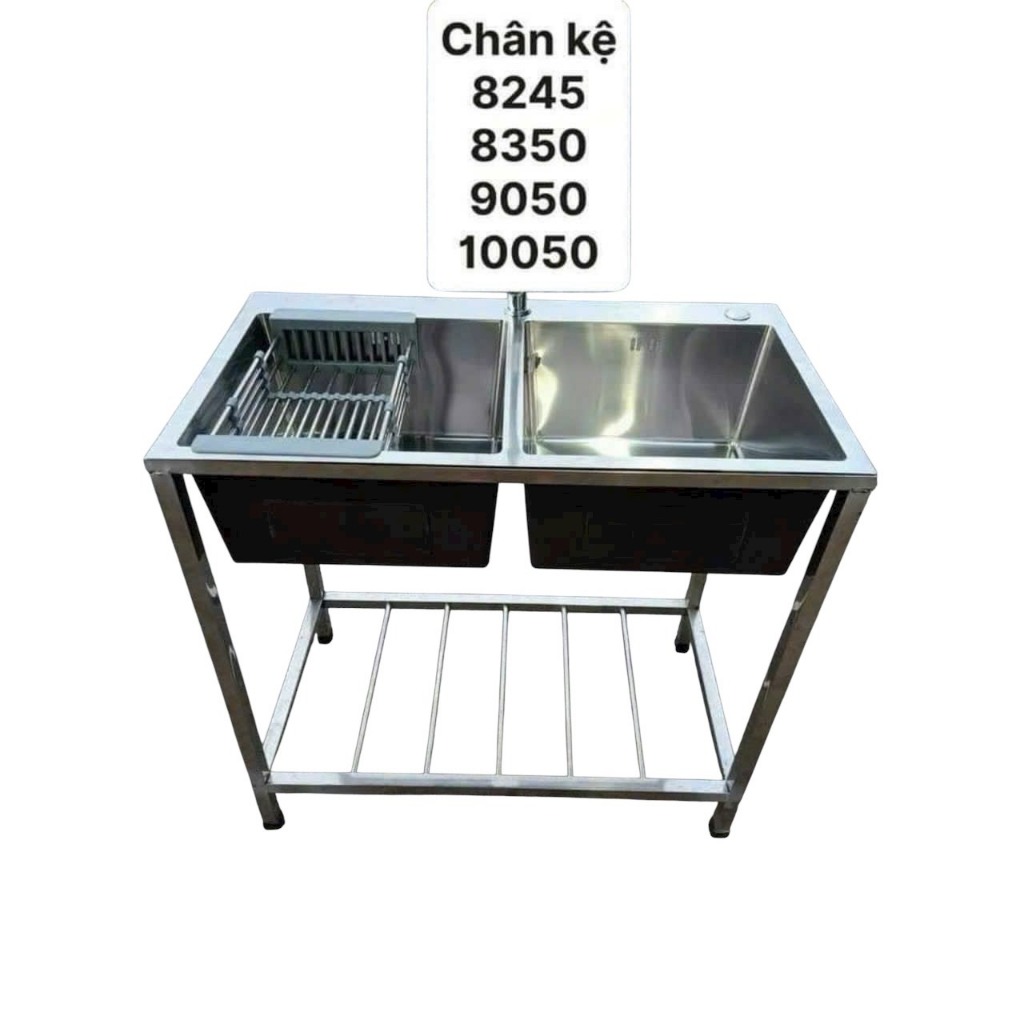 CHẬU RỬA INOX 304  (combo đầy đủ)