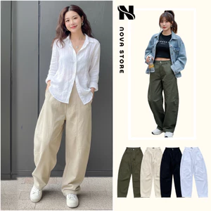 Quần Kaki Nữ Dày Dặn Harem Parachute Bigsize, Quần Ống Rộng Tôn Dáng, Cá Tính, Dễ Dàng Phối Đồ HK171