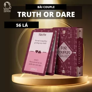 Bộ Bài Cặp Đôi Truth Or Dare For Couples 50 Lá Giấy Cứng Tăng Gắn Kết Tình Cảm MaSoi SG