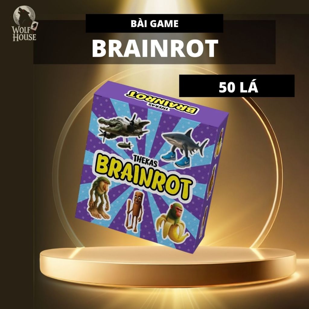 Bộ Trò Chơi Brainrot Giấy Cứng Giải Trí Hấp Dẫn Phù Hợp Mọi Đối Tượng Chơi Nhóm