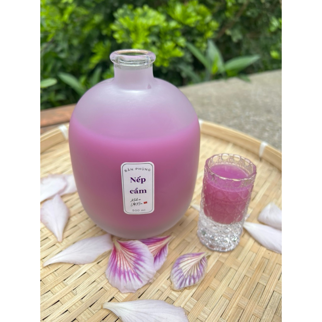 Bản Phùngg- Nếp Cẩm Thủ Công Đặc Sản Tây Bắc, Bình Thuỷ Tinh 500ml