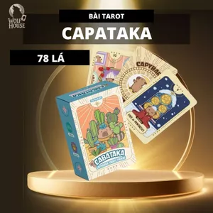 Bộ Bài Capybara Tarot Giấy Cứng Thiết Kế Dễ Thương Mới Về Xinh Xắn Đáng Yêu