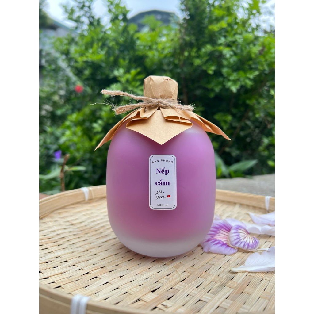 Bản Phùngg- Nếp Cẩm Thủ Công Đặc Sản Tây Bắc, Bình Thuỷ Tinh 500ml